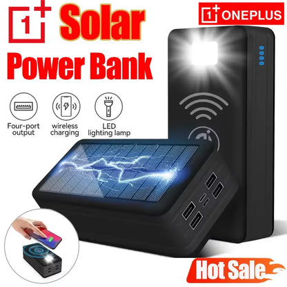Oneplus 100000Mah Solar Power 4Usb