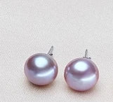Genuine Freshwater Pearl Stud Earrings