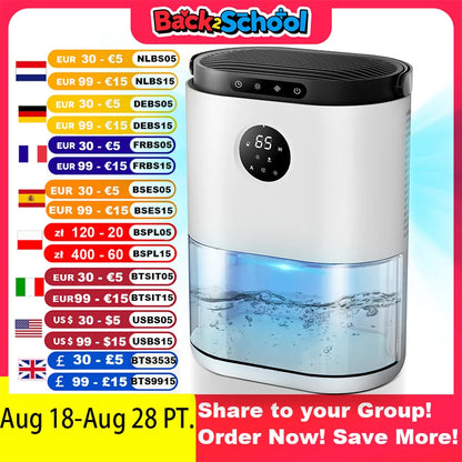 2300Ml Dehumidifier Touching Control Home