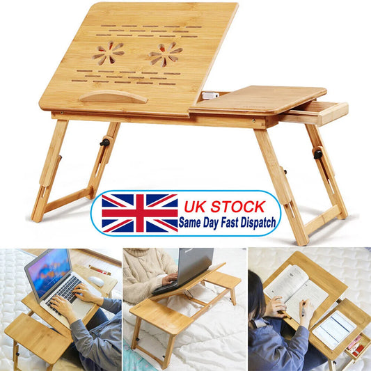 Bamboo Laptop Desk Large Folding