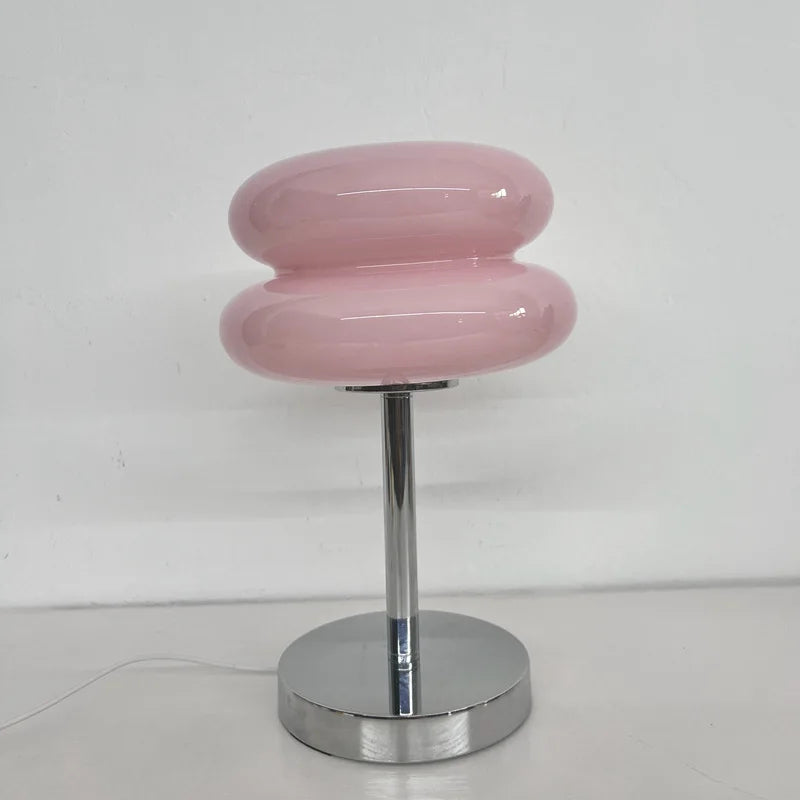 Macaron Glass Table Lamp Trichromatic