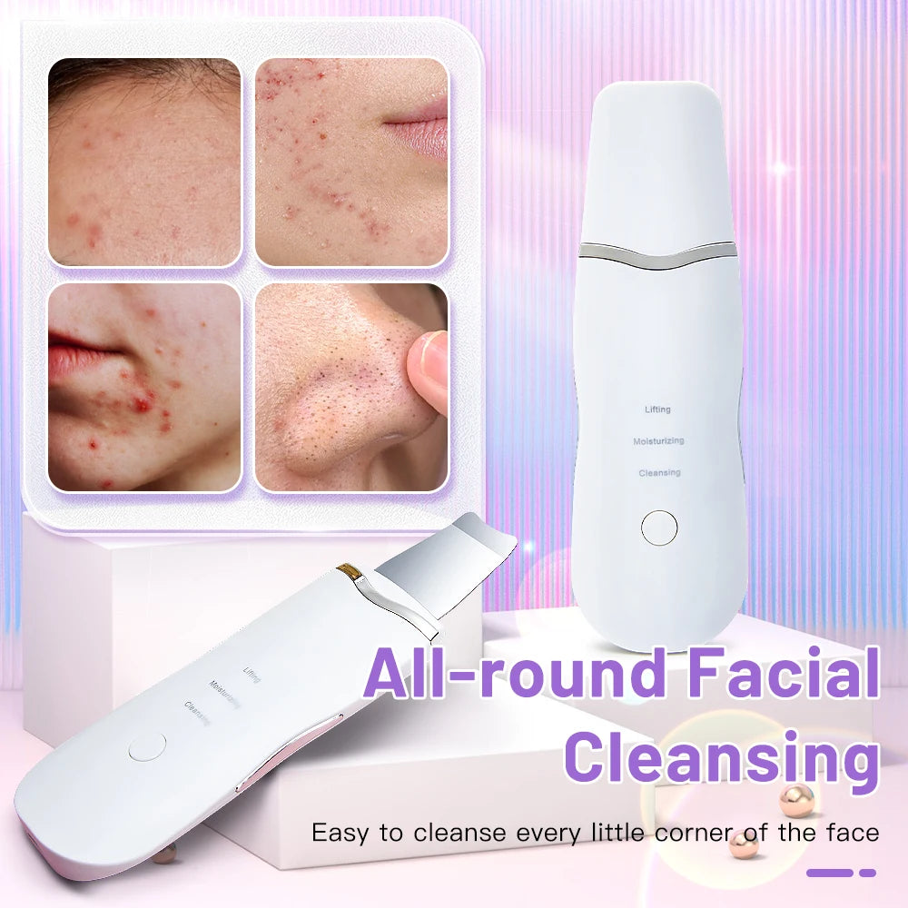 With Box Ultrasonic Skin Scrubber