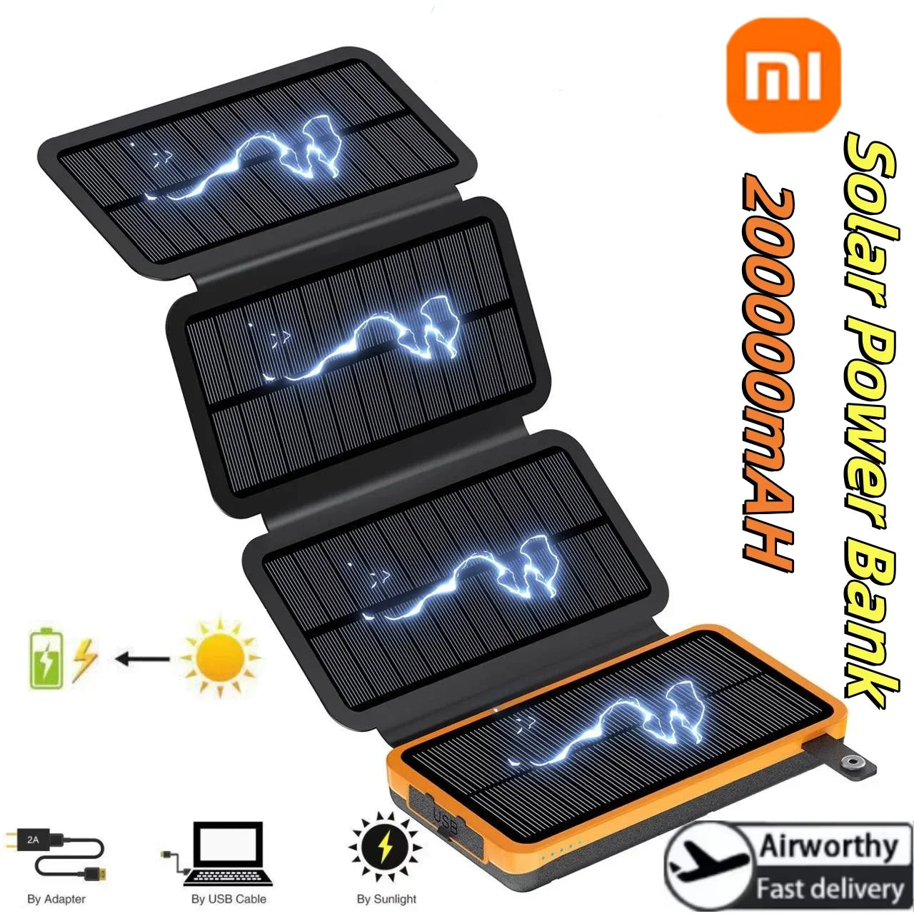 Xiaomi 200000Mah Solar Power Folding