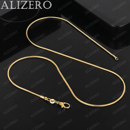 Alizero 18K Gold 2Mm Snake