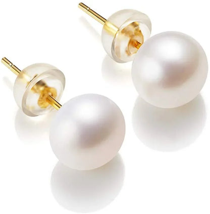 Natural Freshwater Pearl Stud Earrings