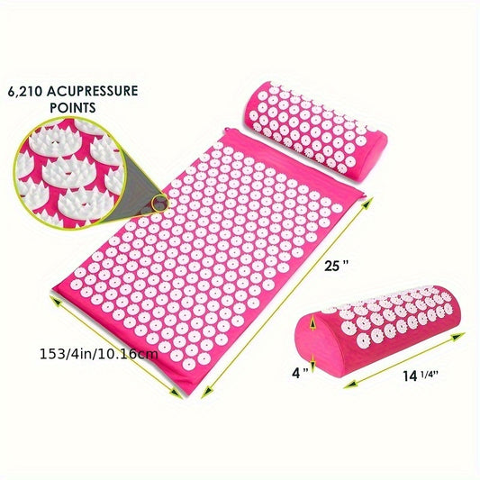 3Pcs Acupressure Massage Mat Set